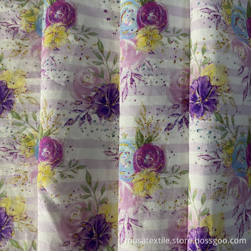 Breathable Custom Digital Print 100% Cotton Poplin Fabric